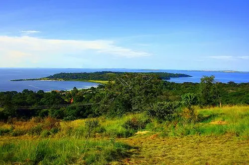 A view of Ssese Islands on Lake Victoria