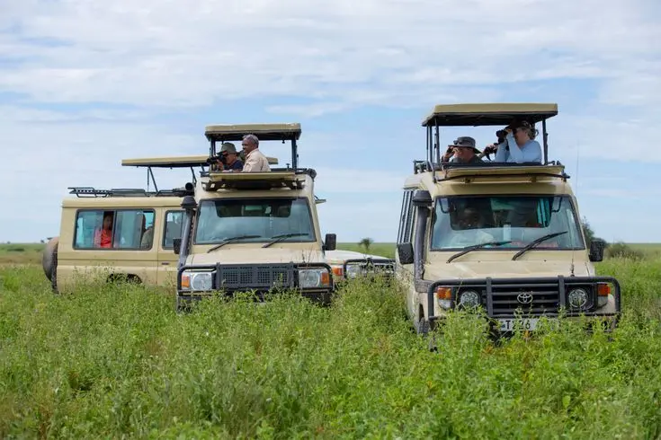 A safari game drive at Queen Elizabeth National Park