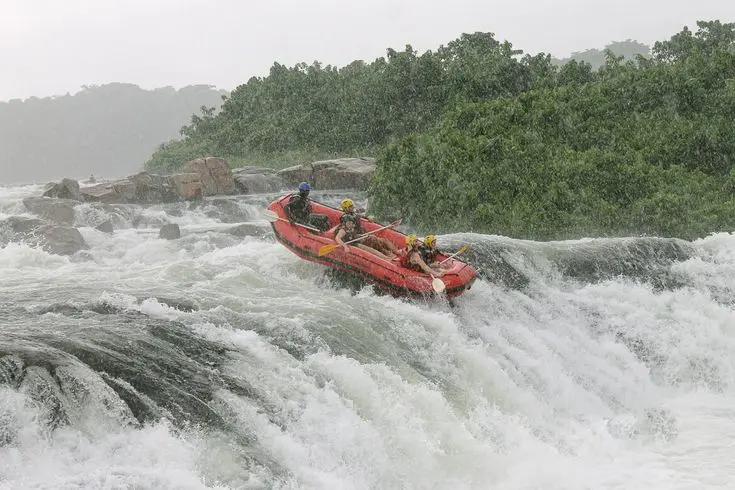White water rafting in River Nile, Jinja