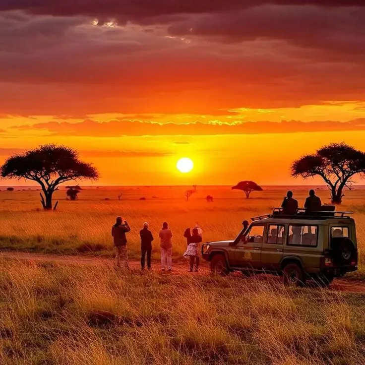 Sundowner at Serengeti National Park