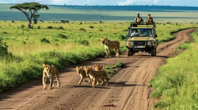 Safari Game in Serengeti National Park