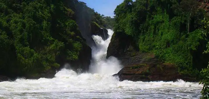 a magnificent view of Murchison Falls